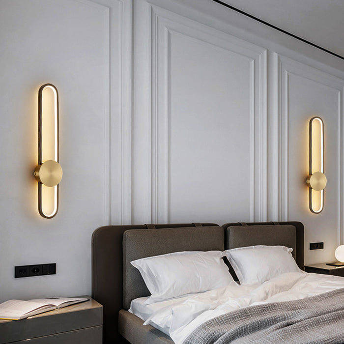 Brass wall lamp