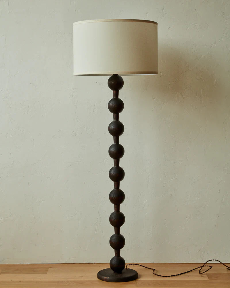 Hugo Barbell Floor Lamp - Dark Wash