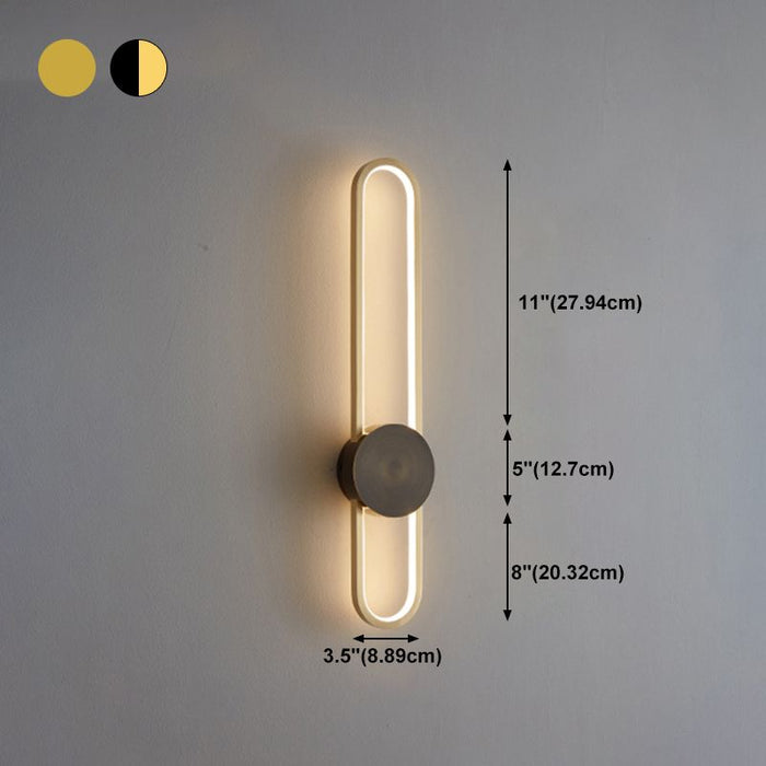 Brass wall lamp