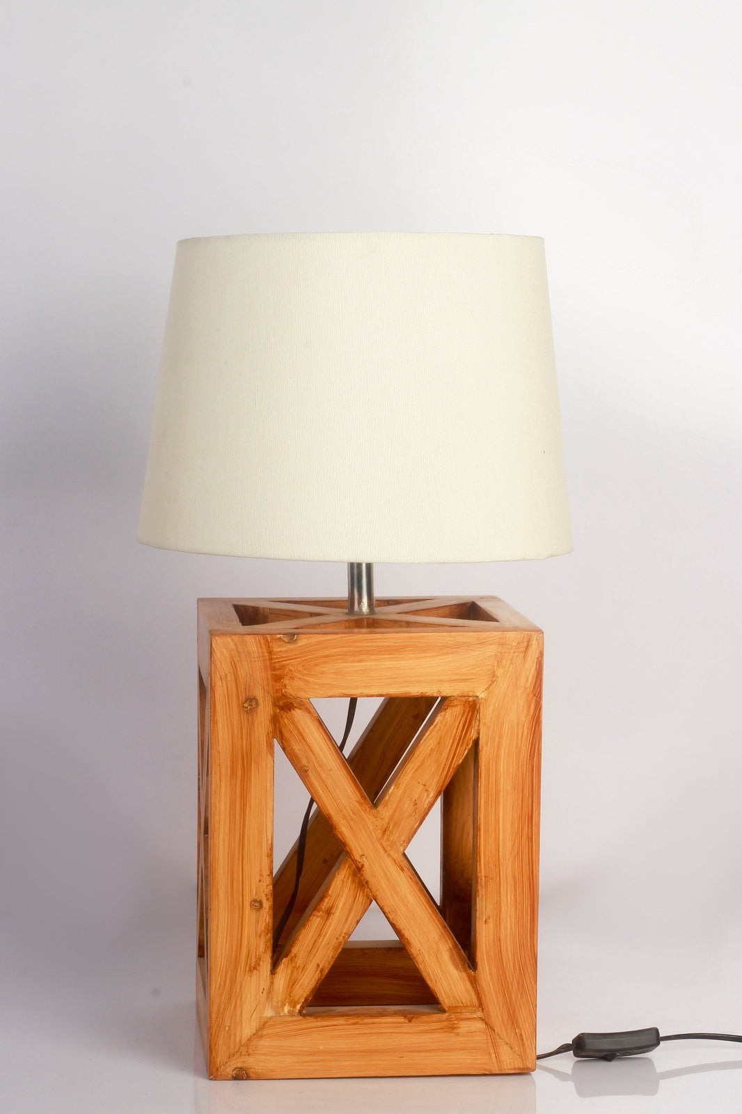 Mid Century Wooden Lamp - The DecFair