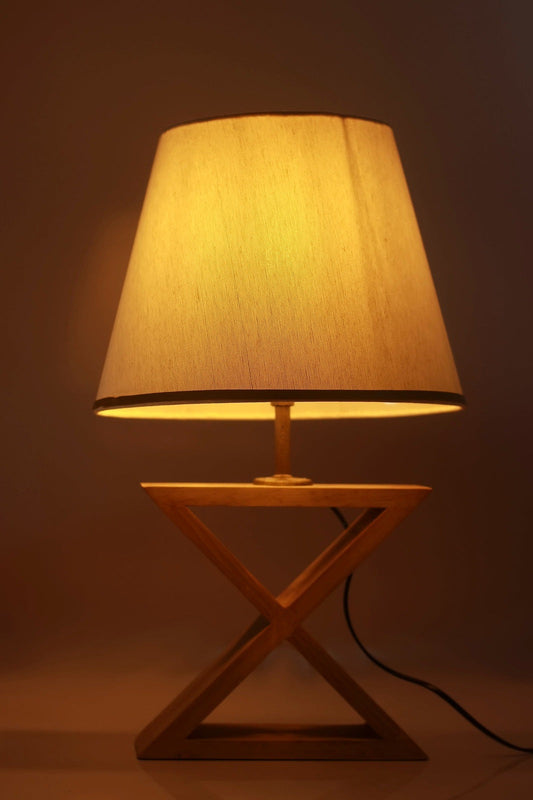 Saltire wooden Table Lamp - The DecFair