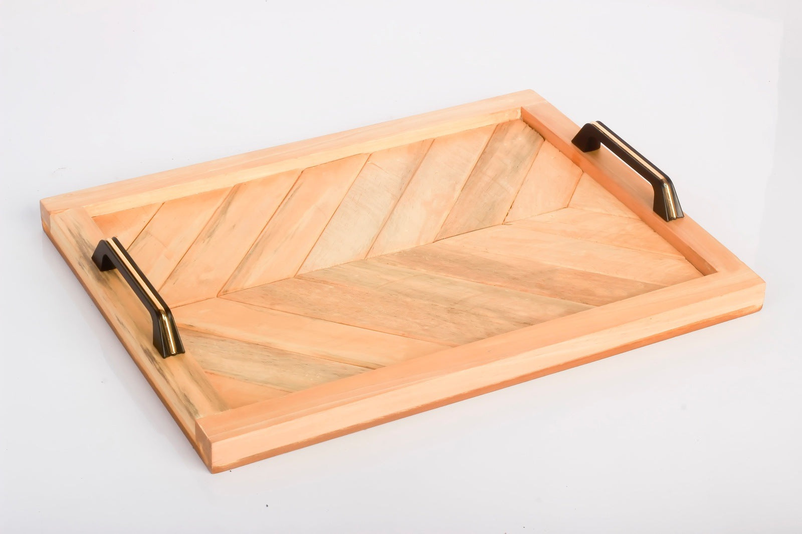 Rustic wooden serving tray - The DecFair