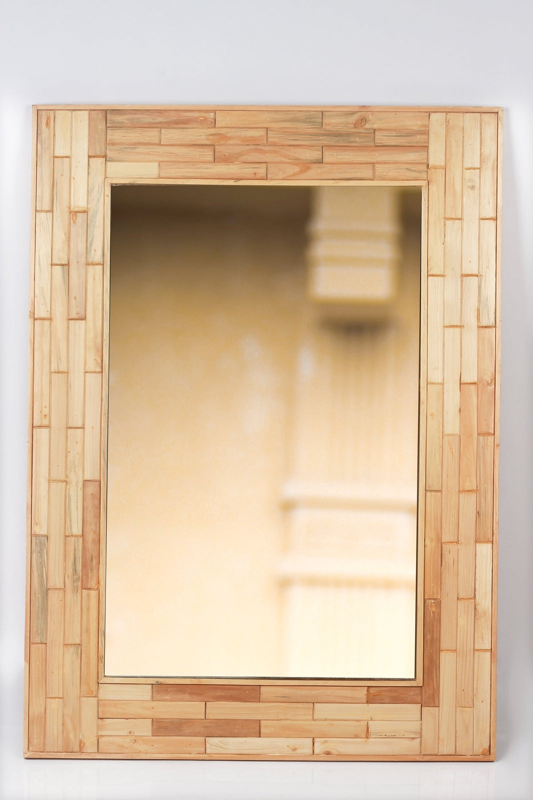 Brick Wooden Mirror - The DecFair