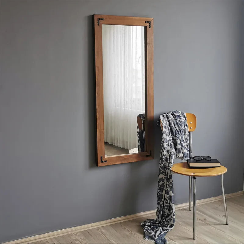 Sanremo Wood Framed Wall Mounted Full Length Mirror - The DecFair