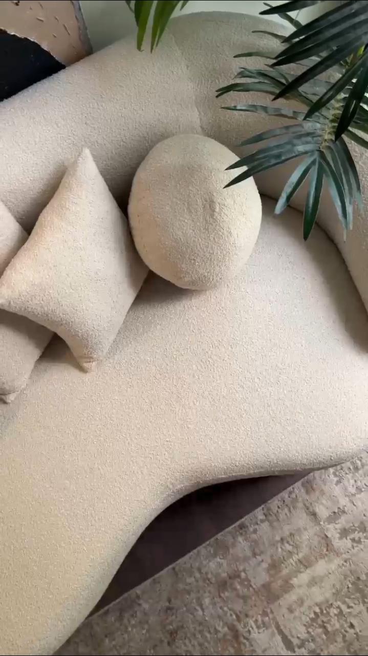 2-Seater Boucle Sofa