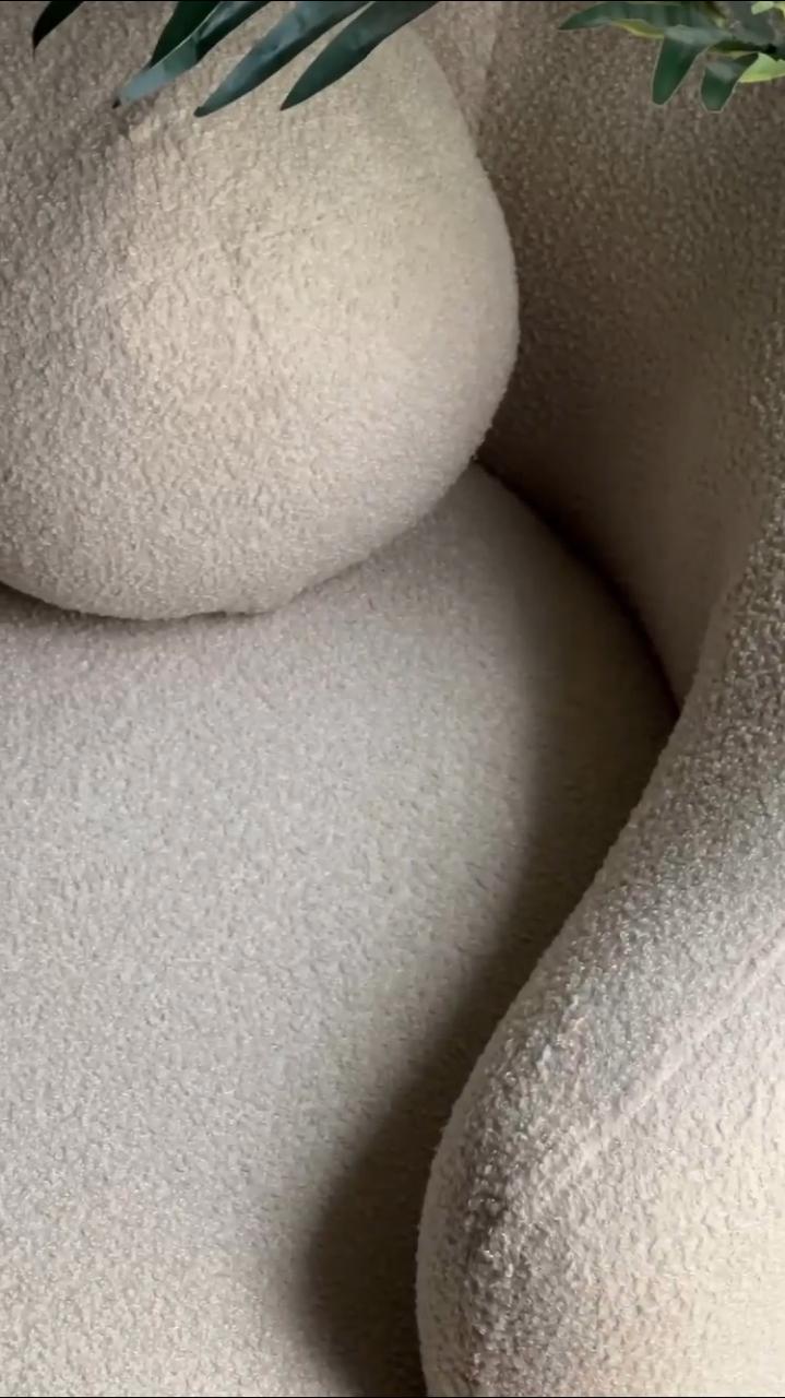 2-Seater Boucle Sofa